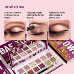 Buy Swiss Beauty Bae Town Eyeshadow Palette with 12 highly pigmented shades | Mix of Mattes , Metallics and Shimmers | Comes with Eye Brush| 01 Lover girl (14 gm) - Purplle