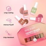 Buy Swiss Beauty Trendy Nudes Color Splash Nail Paint Set of 4 | Highly pigmented , Quick drying and Chip resistant Nail paint | 11 ml each - Purplle