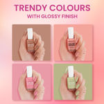Buy Swiss Beauty Trendy Nudes Color Splash Nail Paint Set of 4 | Highly pigmented , Quick drying and Chip resistant Nail paint | 11 ml each - Purplle