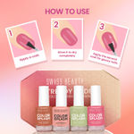 Buy Swiss Beauty Trendy Nudes Color Splash Nail Paint Set of 4 | Highly pigmented , Quick drying and Chip resistant Nail paint | 11 ml each - Purplle
