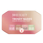 Buy Swiss Beauty Trendy Nudes Color Splash Nail Paint Set of 4 | Highly pigmented , Quick drying and Chip resistant Nail paint | 11 ml each - Purplle