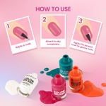 Buy Swiss Beauty Party Pop’ins Color Splash Nail Paint Set of 4 | Highly pigmented , Quick drying and Chip resistant Nail paint | 11 ml each - Purplle