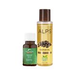 Buy Alps Goodness Strengthen & Revive Set (Pack of 2) with Castor Oil (100ml) & Rosemary Essential Oil (10ml) | Thich Long Hair Growth | Added shine & thickness - Purplle