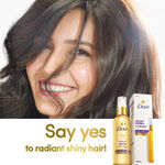 Buy Dove Radiant shine + UV protect Hair serum, 100 ml - Purplle