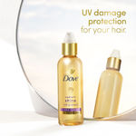 Buy Dove Radiant shine + UV protect Hair serum, 100 ml - Purplle