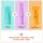 Buy Foxtale Daily Glow Trio for Nourished and Protected Skin with Hydrating Cleanser - 30 ml, Hydrating Moisturizer and Glow Sunscreen - 50 ml, For All Skin Types, Unisex - Purplle