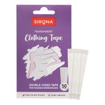 Buy Sirona Women Fashion Tape Double Stick Strips a€“ 50 Strips | For Clothing & Body, Strong and Clear Tape for All Skin Tones and Fabric | Transparent | Bra Tape Strips - Purplle