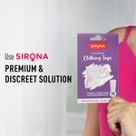 Buy Sirona Women Fashion Tape Double Stick Strips a€“ 50 Strips | For Clothing & Body, Strong and Clear Tape for All Skin Tones and Fabric | Transparent | Bra Tape Strips - Purplle