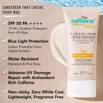 Buy mCaffeine De Tan Oil Control Coffee Sunscreen SPF 50 PA++ With Hyaluronic Acid & Vitamin B3 (50 ml) - Purplle