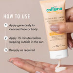 Buy mCaffeine De Tan Oil Control Coffee Sunscreen SPF 50 PA++ With Hyaluronic Acid & Vitamin B3 (50 ml) - Purplle