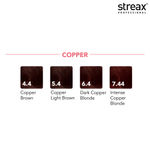 Buy Streax Professional Argan Secret Hair Colourant Cream - Intense Copper Blonde 7.44 (60 gm) - Purplle