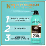 Buy L'Oreal Paris Magic Retouch Root Touch Up Hair Colour Spray, 2 Dark Brown - Temporary Hair Colour That Conceals Grey Hair, 75 ml - Purplle