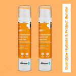 Buy The Derma Co. DuoGlow Hydrate & Protect Bundle: Hyaluronic Sunscreen(50g) Pack of 2 - Purplle