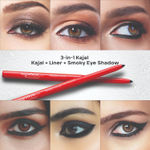 Buy FACES CANADA Magneteyes Kajal Pack of 4 - Black, (0.35g x 4) | 24HR Long Stay | One Stroke Smooth Glide | Waterproof, Smudgeproof & Fadeproof | Almond Oil & Vitamin E - Purplle