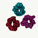 Buy Alps Goodness Super Soft Satin Scrunchies (Pack of 3) | Frizz-Free Hair | No Hair Breakage - Purplle