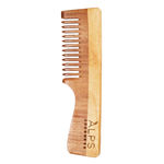 Buy Alps Goodness 100% Natural Neem Comb (Pack of 1) | Comes with a bag | Neem Wood Comb | Antibacterial & Antifungal | 100% Natural Neem Wood | Handmade Comb | Soft Bristles - Purplle