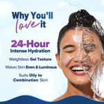 Buy Aqualogica Illuminate + Hydra Gel Moisturizer with Wild Berries & Alpha Arbutin - 200 gm 24 Hour Intense Hydration | Water-Like Gel Texture | Non-Sticky & Quick Absorbing for Luminous Skin | Suits Oily to Combination Skin I Men & Women - Purplle