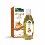 Buy Indus Valley BIO Organic Cold Pressed Sweet Almond Oil- Twin Pack Hair Oil (200 ml) - Purplle