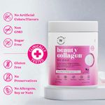Buy Wellbeing Nutrition Beauty Korean Marine Collagen Peptides with Type I & III Strawberry Watermelon,250 gm - Purplle