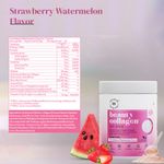 Buy Wellbeing Nutrition Beauty Korean Marine Collagen Peptides with Type I & III Strawberry Watermelon,250 gm - Purplle