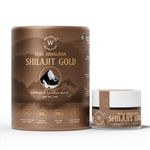 Buy Wellbeing Nutrition Pure Himalayan Shilajit Gold for Strength, Stamina, Performance, Stress Relief and Vitality | With Ashwagandha, Safed Museli & Swarna Bhasma (24K Gold Leaf) | Lab Tested - 20 gm - Purplle
