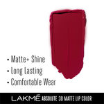 Buy Lakme Unreal 3D Slim Bullet, Matte Finish, Maroon Magic (3.6 gm) - Purplle