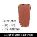 Buy LakmeA Unreal 3D Slim Bullet, Matte Finish, British Brown, 3.6 gm - Purplle