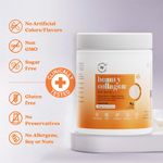 Buy Wellbeing Nutrition Beauty Korean Marine Collagen Peptides with Hyaluronic Acid, Rosehip, Astaxanthin, Biotin & Vitamins C & E for Hair, Nails, Skin Radiance & Anti-Aging | Mango Peach Flavor - 250 gm - Purplle