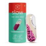 Buy Wellbeing Nutrition Slow Hair, Skin & Nails | Collagen, Glutathione(60 Capsules) - Purplle