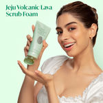 Buy The Face Shop Jeju Volcanic Lava Anti Dust Pore Cleansing Foam, face wash for pore care & blackhead cleansing 140 ml - Purplle