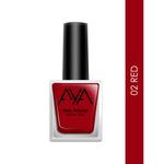 Buy AYA Nail Polish 02 Red (10 ml) - Purplle