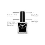 Buy AYA Nail Polish 01 Black (10 ml) - Purplle