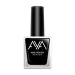 Buy AYA Nail Polish 01 Black (10 ml) - Purplle