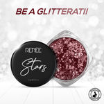 Buy RENEE Stars Face & Body Glitter - Rose Gold 5 gm- Safe, Skin Friendly, Cruelty Free, Light-reflecting Sparkle, Long Lasting, Lightweight Makeup Look, Easy To Apply & Remove - Purplle