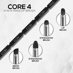Buy RENEE Core 4 4-in-1 Makeup Brush, A Multipurpose Wand with 2 Eyeshadows, Lip & Eyebrow Brush, Hassle-free & Multi-functionality For Full Face Application In One Handy Applicator 1Pc - Purplle