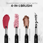 Buy RENEE Core 4 4-in-1 Makeup Brush, A Multipurpose Wand with 2 Eyeshadows, Lip & Eyebrow Brush, Hassle-free & Multi-functionality For Full Face Application In One Handy Applicator 1Pc - Purplle