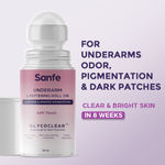 Buy Sanfe Underarm Lightening Roll On (Soft Touch) with 5% AHA, Glycolic Acid & Salicylic acid | For Underarms | Lightens & Remove Pigmentation | Deodorant for Underarms | Glycoclear Technology | Men & Women - Purplle