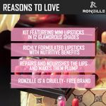 Buy Ronzille Super Matte Mini Bullet Lipstick Set of 12 Lipstick -B - Purplle
