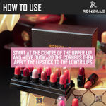 Buy Ronzille Super Matte Mini Bullet Lipstick Set of 12 Lipstick -B - Purplle