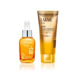 Buy Lakme Vitamin C Serum and Sunscreen Combo (Vitamin C Serum 30 ml + Sun Expert SPF 50 Ultra Matte Lotion, 100 ml) - Purplle