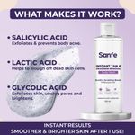 Buy Sanfe Instant Tan & Dead Skin Removal Exfoliating Body Wash | AHA Exfoliation in Minutes 250ml - Purplle