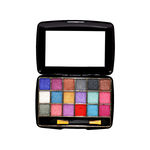 Buy Half N Half 18 Colours Makhmali Eyeshadow with Brush in Palette, Flawless Shades, Easy to Blend, Waterproof Durable Highly Pigmented Eye Makeup Set Gift for Women, Multicolour-02 (12.8gm) - Purplle