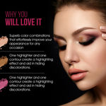 Buy Colors Queen Pro HD Eyeshadow Palette with Contour & Highlighter - 32.5 gm (Shade - 01) - Purplle