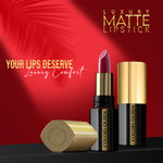 Buy Colors Queen Luxury Matte Non Transfer, Highly Pigmented, Long Lasting Lipstick 4 gm - Hot Red (Shade - 01) - Purplle