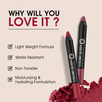 Buy Color It All Non Tranfer Waterproof & Smude Proof Lip Crayon 3.5 gm - Murphy Wine (Shade - 15) - Purplle
