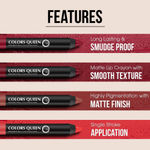 Buy Color It All Non Tranfer Waterproof & Smude Proof Lip Crayon 3.5 gm - Murphy Wine (Shade - 15) - Purplle