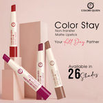 Buy Colors Queen Color Stay Long Lasting & Waterproof Matte Lipstick 2.1 gm - Nude (Shade - 18) - Purplle