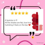 Buy SUGAR POP 4 in 1 Lip Twist - 02 Rouge Delight| Multi-use Stackable Lipsticks for Women | Satin Matte Hydrating Formula | 6.4 gm - Purplle