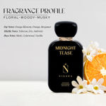 Buy Nisara Midnight Tease Eau De Parfum | Perfume For Women | EDP Scent Spray | Long Lasting | Fine Fragrance | Floral Woody Musky |50 ml - Purplle