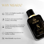 Buy Nisara The Legend Eau De Parfum | Perfume For Men | EDP Scent Spray | Long Lasting | Fine Fragrance |Fresh Spicy|50 ml - Purplle